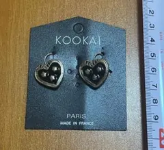 KOOKAI ゴールド ハート型ピアス　ビンテージピアス（未使用品）