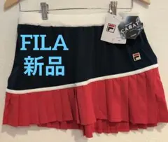 FILA 新品 未使用 テニス スコート XL ネイビー/レッド タグ付き