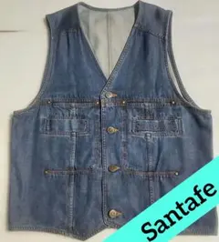 Santafe サンタフェ デニムベスト フリーサイズ メタルボタンのサムネイル