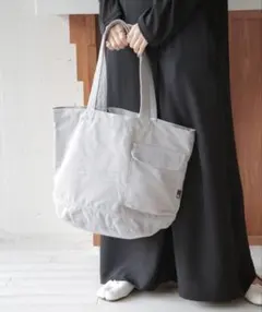 ROOTOTE リサイクルコットントートバッグ グレーのサムネイル