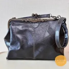 がま口 2way ショルダーバッグ ブラック ゴシック レトロ モードのサムネイル