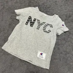 チャンピオン　半袖Tシャツ　90cm　グレー　シンプル　男の子向け