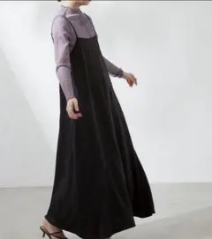 Aunt Marie's. ダブルサテン切り替えキャミワンピース