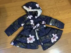 ZARA kids フラワープリント中綿コート