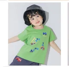 moo non non 働く車刺繍 Tシャツ 90cm