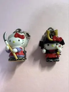 ご当地ハローキティ 義経&弁慶 ファスナーマスコット　2004年製