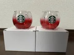 スターバックス 耐熱ダブルウォールグラス スイカ　すいか2個