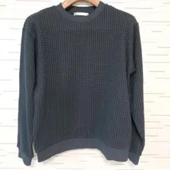 未使用 ikka ダークブルー トレーナー Lサイズ