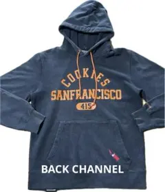 BackChannel ネイビー フード付きパーカー