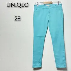 ユニクロ 【28】 ボトムス パンツ ハイライズ スキニー アンクル ジーンズ
