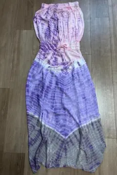 Na Pua COLLECTION HONOLULU ダイダイ柄ベアトップワンピ