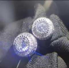 【残りわずか】シルバージルコニアピアススタッド両耳用