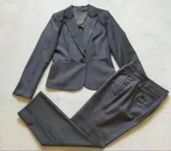 美品　伊製REDA生地使用　スーツカンパニー　チェック柄　パンツスーツ