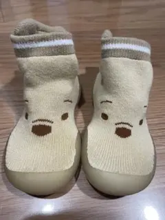 プーさんデザイン ファーストシューズ ベージュ