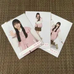 櫻坂46 松本和子 スタジャンコーデ 生写真 セミコンプ