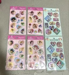 seria ディズニープリンセス シール ６枚　セット