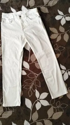 ほぼ未使用❗真っ白‼️Ｗ３０ EDWIN ホワイト ストレッチ生地デニム