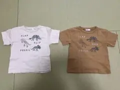 双子 SLAP SLIP 恐竜Tシャツ 100のサムネイル