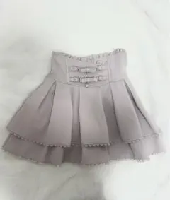 LIZ LISA 2連リボンベルトスカパン ピンクのサムネイル