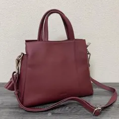 BARCOS(バルコス)チャーム付き2wayショルダーハンドバッグ