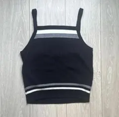 GYDA ジェイダ リブニット キャミソール ビスチェ ブラック F 美品のサムネイル