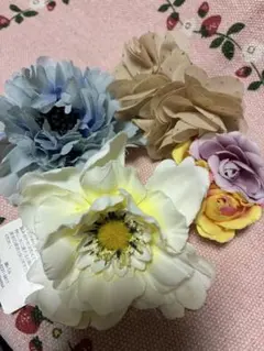 コサージュ，髪飾りセット