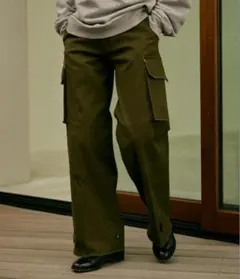 soerte M47ワイドストレート ミリタリー カーゴパンツ