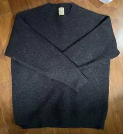 【着回しの抜群のジャストルーズニット】アルパカエアシャギーニット