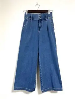 GU ワイドパンツ デニム 裏起毛 S