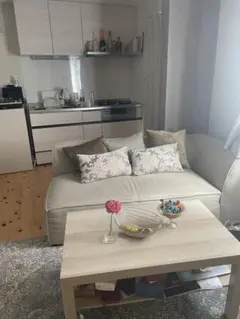 グレー 2人掛けソファ