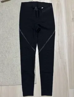 adidas TECHFIT ストライプタイツ ブラック