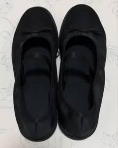 無印良品 23.0 ストラップリボンフラットシューズのサムネイル