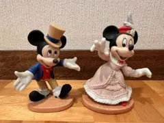 ディズニー　陶器製　置物　ミッキー ミニー　レトロ　東京ディズニーランド