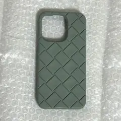 【BOTTEGA VENETEA】iPhone14Proケース　くすみグリーン