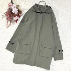 AIGLE エーグル ミリタリージャケット フード カーキ 撥水ライナー付(S)