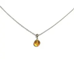 アンバー ステンレス チョーカー ネックレス