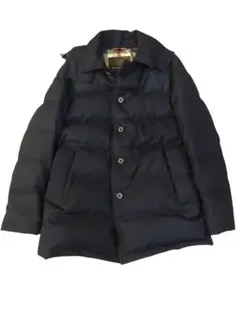 値下げ！MACKINTOSH ネイビー ダウンジャケット 42　ボタンロゴ入りのサムネイル