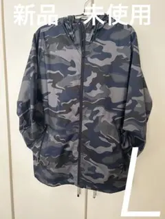 新品　未使用　adidas 迷彩柄 ナイロンジャケットパーカー L