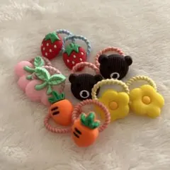 キッズ用ヘアゴム10個セット