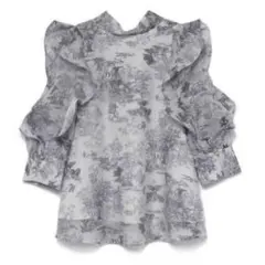 SNIDEL オーガンシースルーブラウス トワルドジュイ