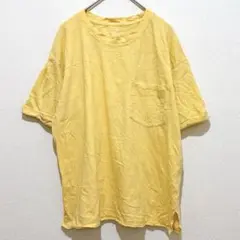 アメリカンイーグル Ｔシャツ クルーネック 半袖 無地 Ｓ 黄 綿 お出かけのサムネイル