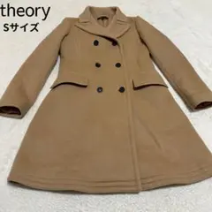 セオリー✨美品 カシミヤ90%トレンチコート ベージュ キャメル Sサイズ