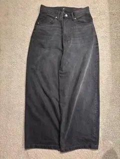 H&M SUPER BAGGY バギーデニムブラック