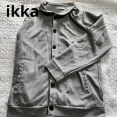 ikka グレー ボタン付きカーディガン Lサイズ　スウェット