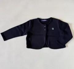 familiar/ネイビー ニットボレロ/90cm