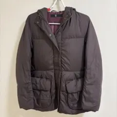 【希少】UNIQLO ユニクロ＋J ダウンシェイプドラインジャケット　ワイン　M