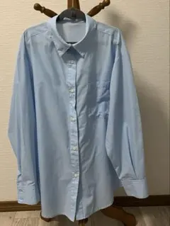 AZUL byMOUSSYライトブルー 長袖シャツのサムネイル
