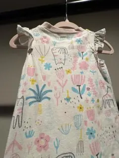 カラフルなイラストのロンパース 0-3 months