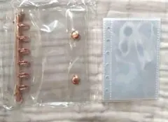 A7サイズ シール帳 透明バインダー リフィル10枚付き　新品