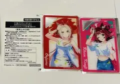 ウマ娘　ナムコ　ミニアクリルプレート ＋ アニメイト　購入特典　ポストカード